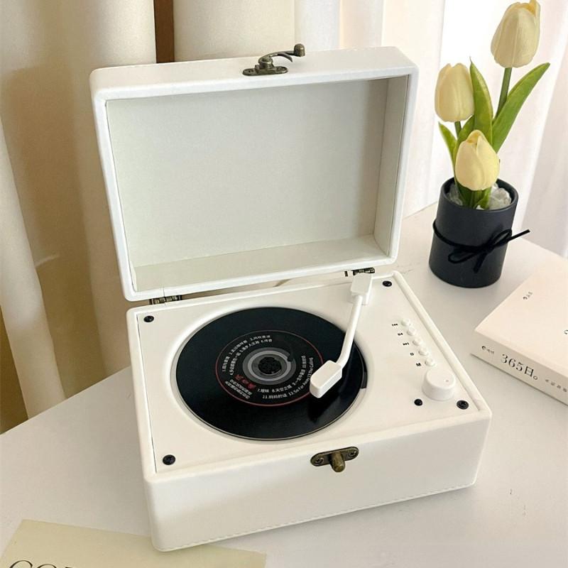 Retro Multifunctional Box CD Player Portable Bluetooth Charging Audio System All-in-one Large Battery Player