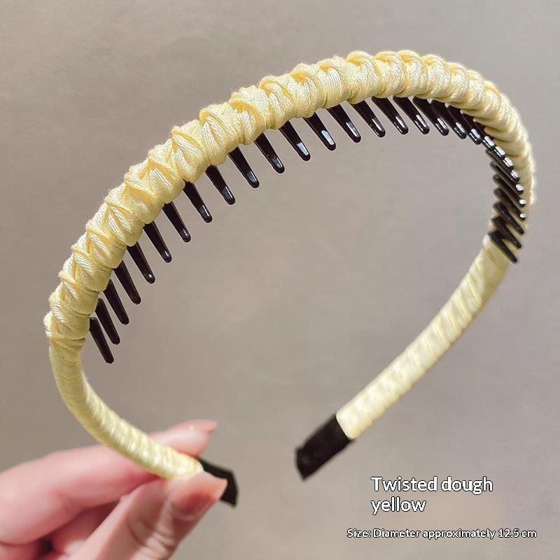 Sparkly Rhinestone Toothed Headband Non Slip Full Glitter Hair Accessory for Family Reunion Vacation Daily Wear