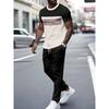 Tuta Sportiva Traspirante alla Moda da Uomo Casual Larga a Maniche Corte con Pantaloncini Tuta Comoda Unisex Abbigliamento Sportivo