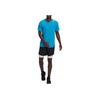 Adidas Sports Breathable V-Neck Casual Short Sleeve T-Shirt Men Tops Lake-Blue HB9199