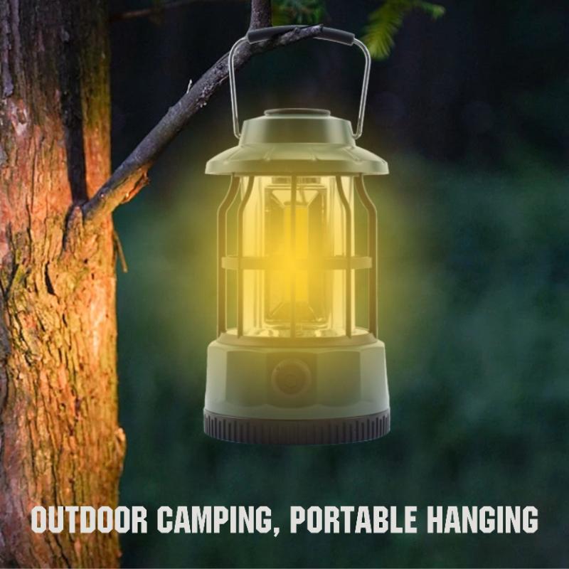 New Camping Light Outdoor Camping Light Tent Light Portable Horse Light Retro Rechargeable Camping Light