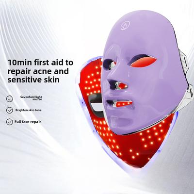 Maschera di Bellezza, Maschera Facciale LED Colorata Strumento di Bellezza, Strumento Domestico per il Ringiovanimento Fotonico Introducer