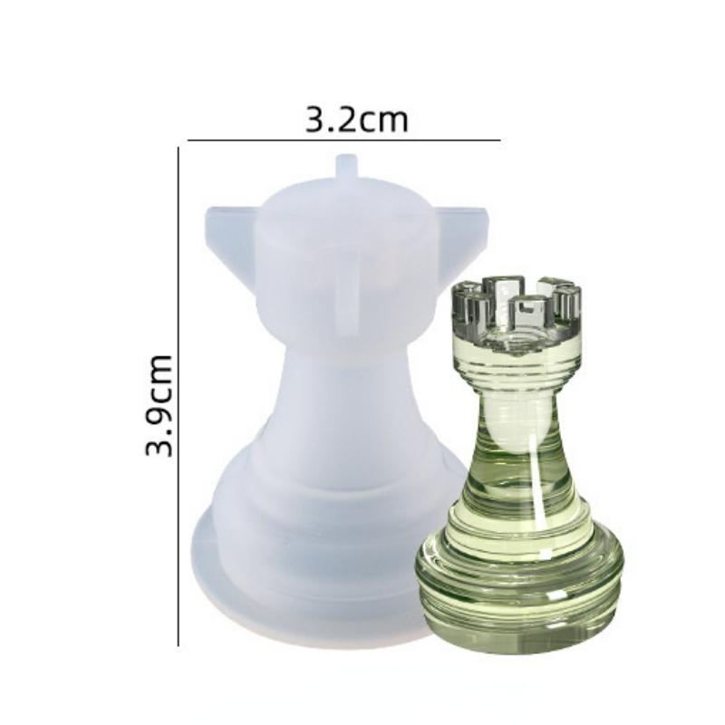 1 buc. Matriță de silicon 3D piesă de șah Șah internațional Matriță pentru turnare rășină epoxidică Pentru meșteșuguri DIY rășină epoxidică cristalină