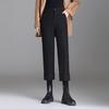 Petite High-Waist Bootcut Wool Flannel Cigarette Pants - Slimming & Thickened for Autumn/Winter 2026 New Arrival