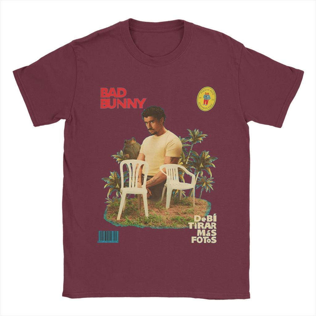 Summer DTMF Debi Tirar Mas Fotos BAD BUNNY Hip Hop TShirts Cotton Tshirt for Adult YK Classic Printed Short Sleeve Tops