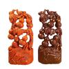 Karin Five Blessings Solid Wood Gourd Ornament - Large Rosewood Home Decoration Gift