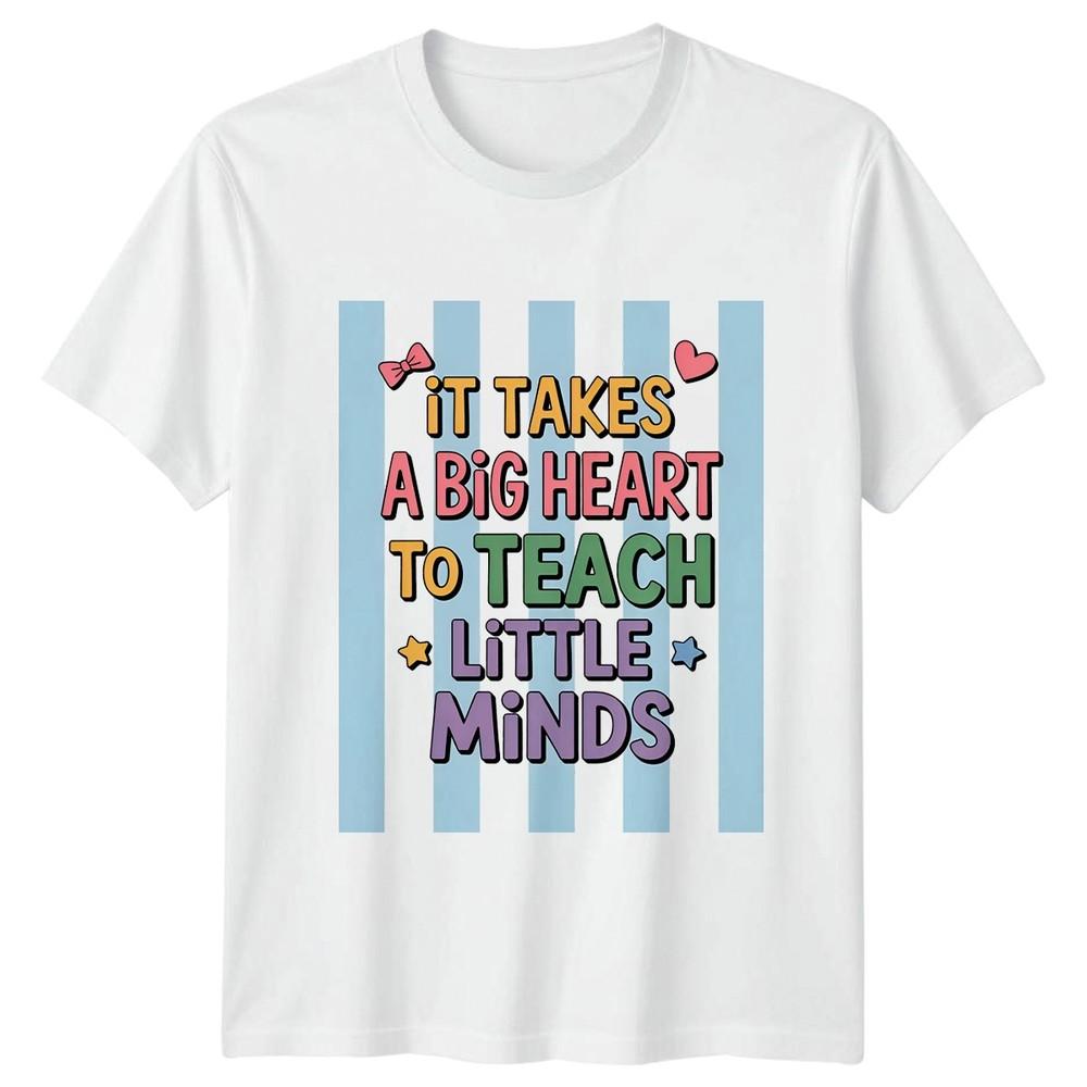 It Takes A Big Heart Unisexs TShirt Preschool Teacher Appreciation Gift For Her S