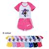 5602 Kids Girls Lily Lovebraids Print T-shirt Shorts Casual Tracksuit Sets