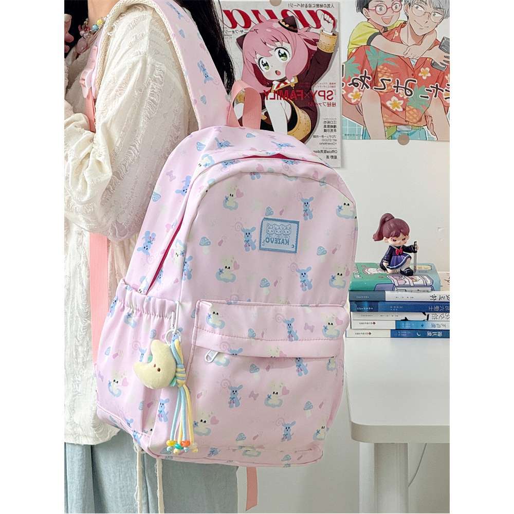Schoolbag New Student Backpack Versatile Cute Star Backpack Girl College Student High Value Large Capacity Schoolbag