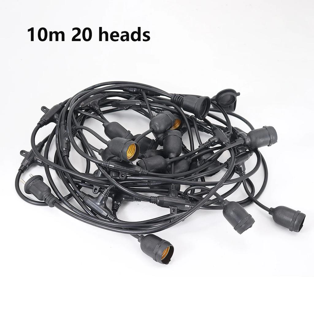 10M Patio String Light Outdoor Garland Lights ,220V Connectable Hanging Light for Backyard Porch Balcony Party Decor, E27
