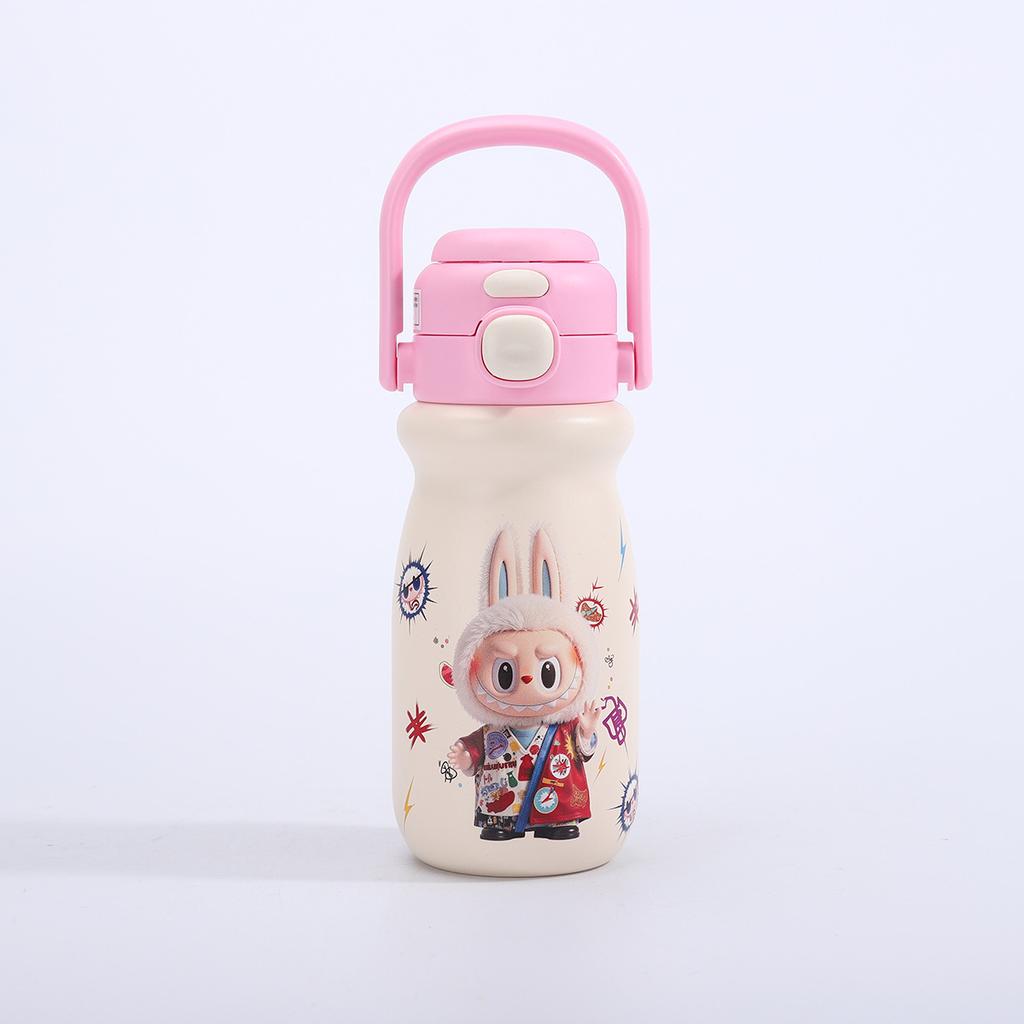 316 Stainless Steel Thermos Cup Cute Cartoon Student Cup Large Capacity Double Drinking Cup