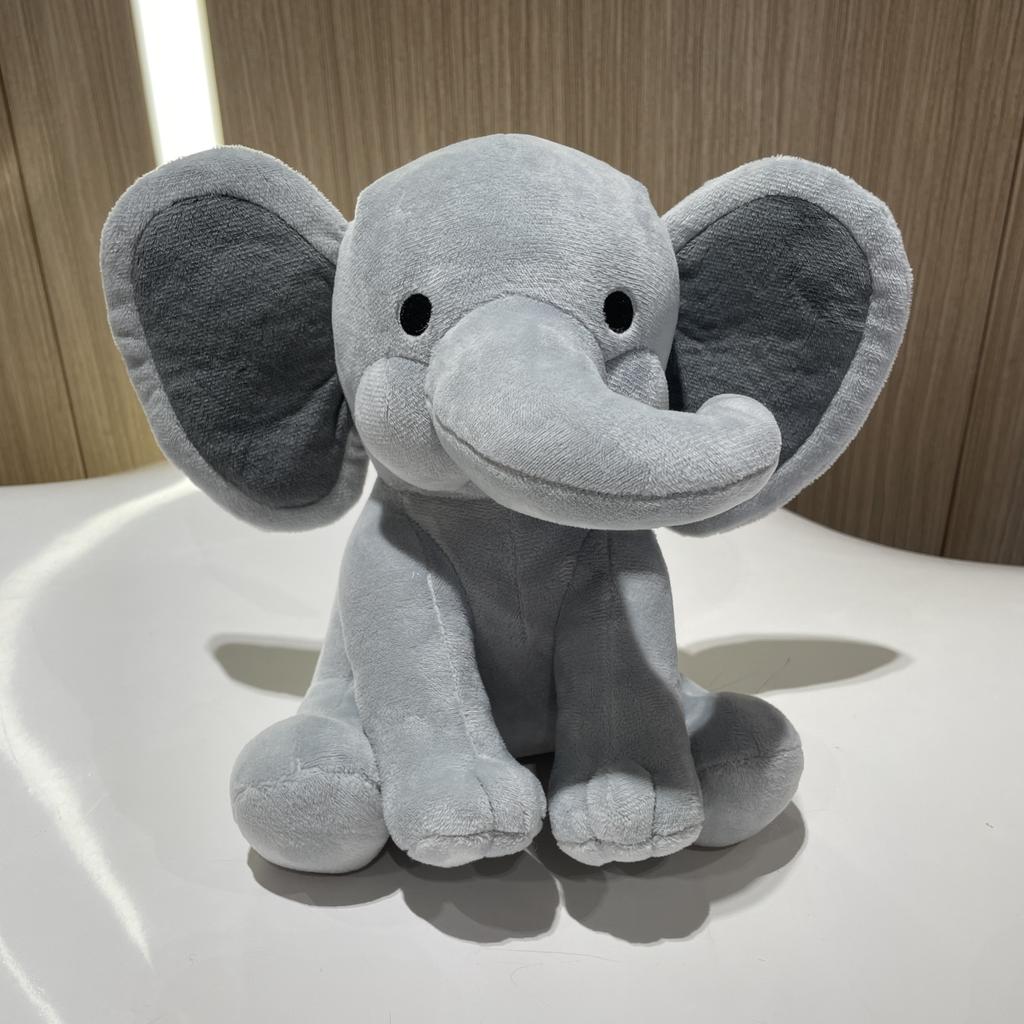 Nouveauté Haute Qualité 25CM Gris Rose Éléphant Peluches Poupées Remplies Bébé Kawaii Jouet Dormeur Chambre d'Enfant Cadeaux Décoratifs