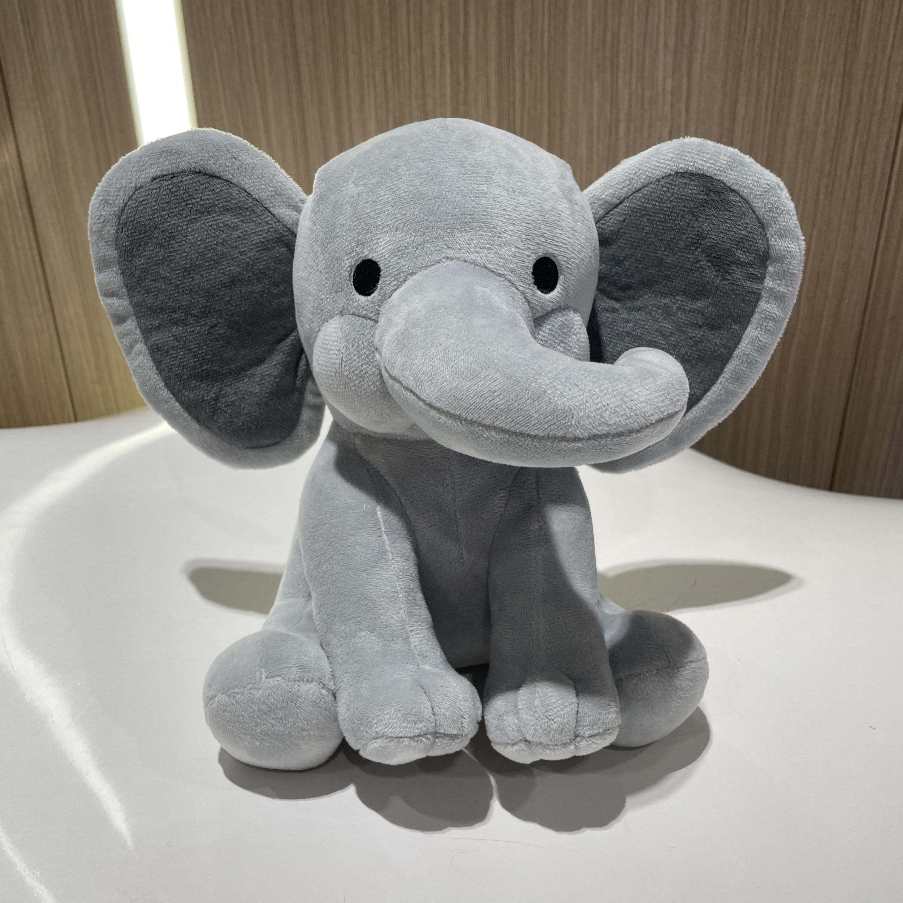 25cm Grau Rosa Elefant Plüschtiere Stofftiere Weiche Schlafpuppe Plüschtier Für Babyzimmer Dekorative Geschenke