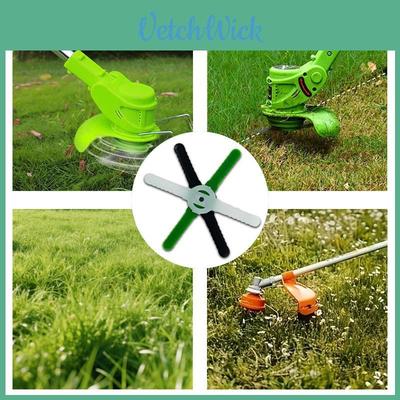 Lawn Mower Blade Set With Plastic Cutting Blades For Yard Trimming Gardener Use