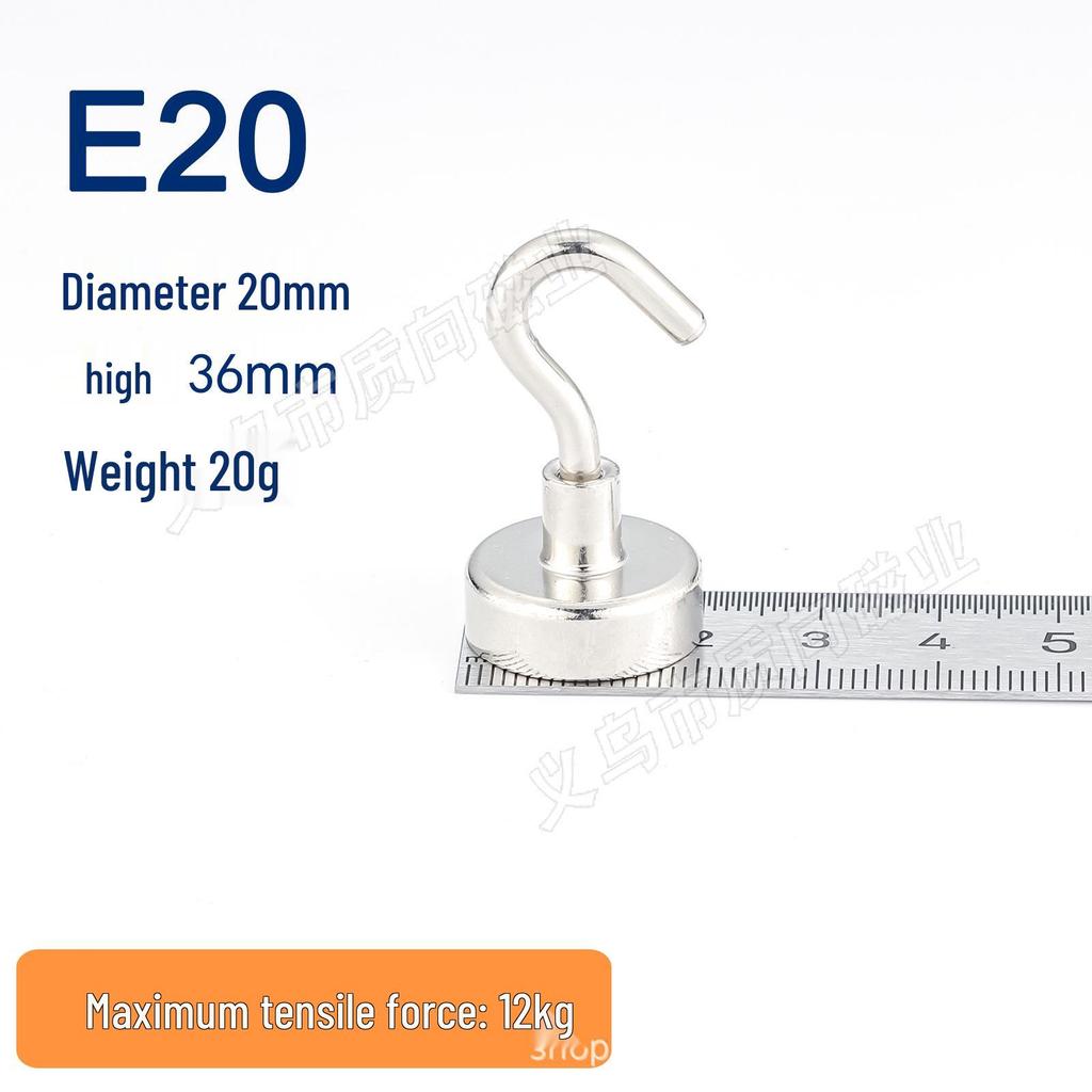 Rotating Strong Magnetic Hook for Kitchen, Refrigerator, and Door - No-Punch Installation