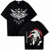 2026 Sukuna and Mahoraga Jujutsu-Kaisen Anime T-shirt Man Woman Harajuku Short Sleeve O-neck Casual Shirt Hip Hop Streetwear Oversized Tshirt