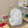 Schoolbag Korean version of the new sweet and cute lace large capacity junior high school student schoolbag polka dot small fresh backpack female