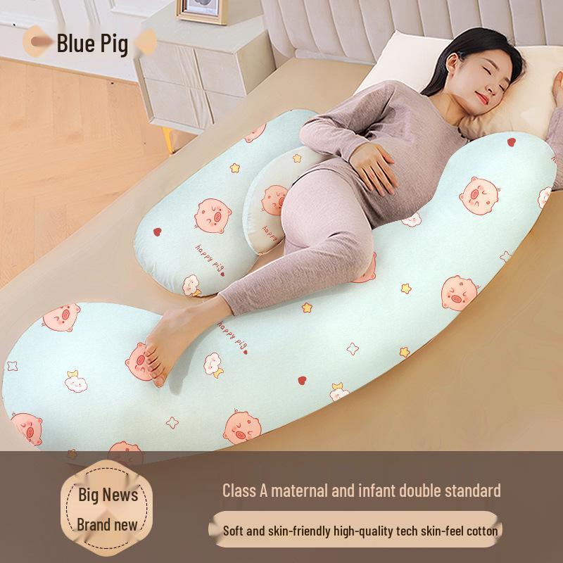 U-Shaped Multifunctional Pregnancy Pillow for Back and Belly Support