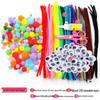 Colorful DIY Chenille Pipe Cleaner Bouquet - Plush, Handmade Spring Craft Pack In Macaron Shades for Children