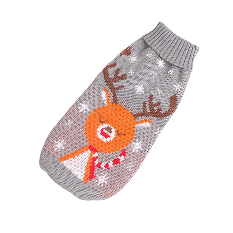 

Свитера с полосками для собак, зимние вязаные свитера для домашних животных для средних и больших собак, рождественская одежда для больших собак с изображением лося, пуловеры для лабрадора, костюм 28