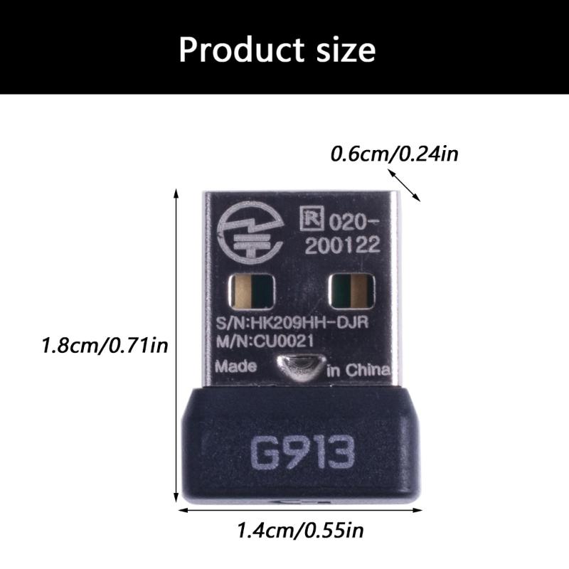 New USB Receiver Wireless Dongle Receiver USB Adapter for G913 G915 Keyboards