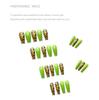 Artificial Nails Leopard Print Fluorescent Green Long Ballet Nails Fake Nail Patches Manicure Patches