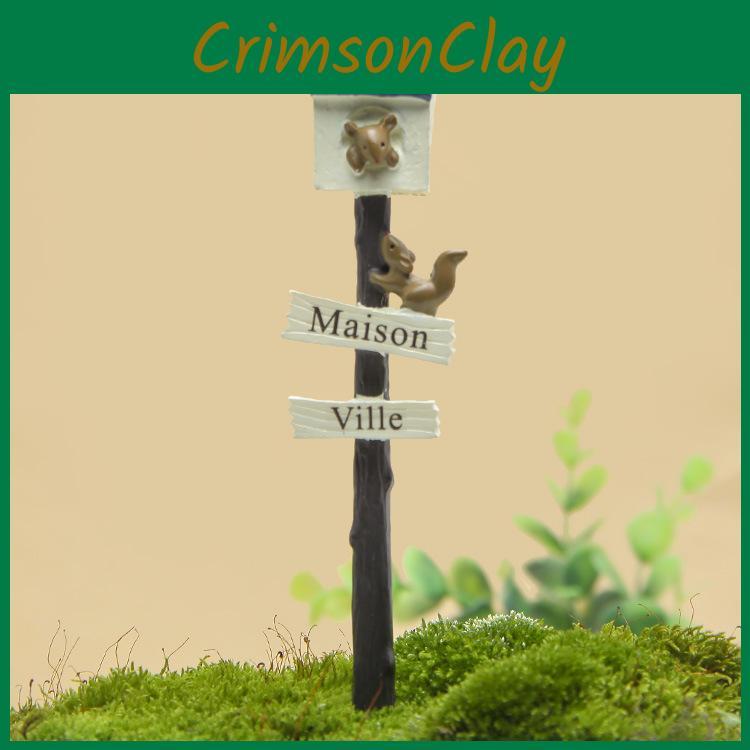 Mailbox Creative Squirrel Microscopic Scene Decoration Props Mini Ornament Model