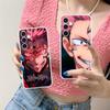 Jujutsu Kaisen Sukuna Mobile Phone Case for Samsung Galaxy S25 S24 S23 S22 S21Plus FE Ultra Clear Colorful Cover Pretty Luxury