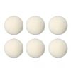 6pcs 4cm/1.6in Diameter Laundry Wool Balls Natural Fabric Softener Balls  For Drying Machine