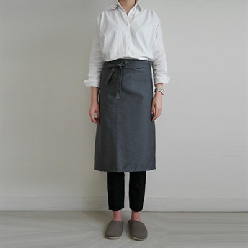 Моно-фартук (Длинная) Меланж серый