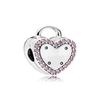 Fit Original Charms Bracelet 925 Silver Plated Pendant Pink Series Heart Flower Spring Butterfly Bead Women DIY Jewelry Making