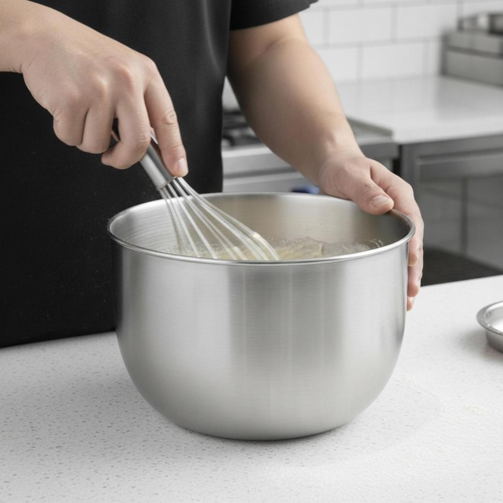 Stainless Steel Mixing Bowl Durable 5 L Lightweight for Bakery