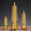 Zinc Alloy 3D Model, Chinese Wenchang Pagoda Tower Crafts, Statue Souvenir, Home Decoration, Metal Handicraft