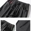 Nova Moda Sólida Casual Calças de Perna Larga para Mulheres Elegante Solta Reta Cintura Alta Calças Femininas Bolsos Cordão Calças Esportivas Femininas 25710
