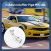 ARISELIFT 1 Set Turbo Sound Exhaust Muffler Pipe Whistle Rear Tail Pipe M Carbide Maker Aluminum Silver Tone for Bicycle