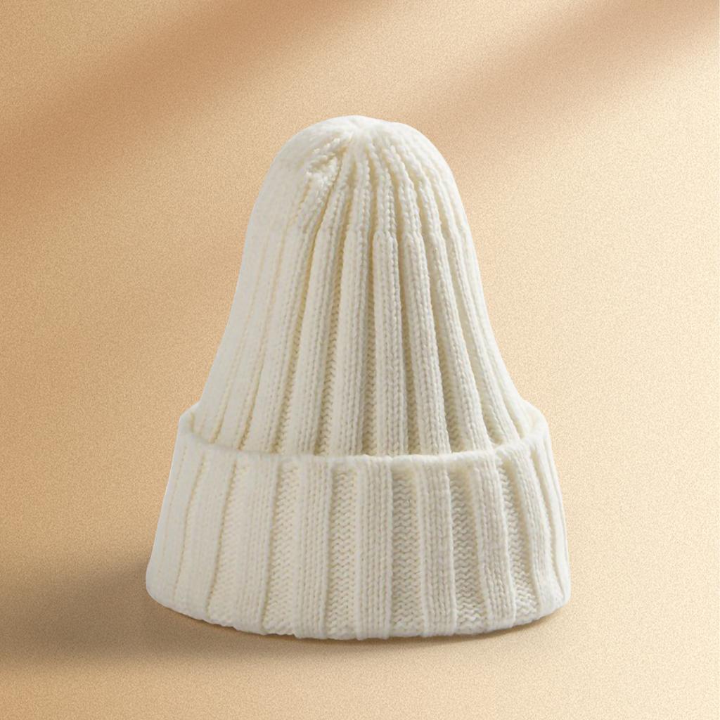 Men's And Women's Winter Warm Straight Strip Flanged Hat, Woolen Hat, Fashionable And Versatile Hat