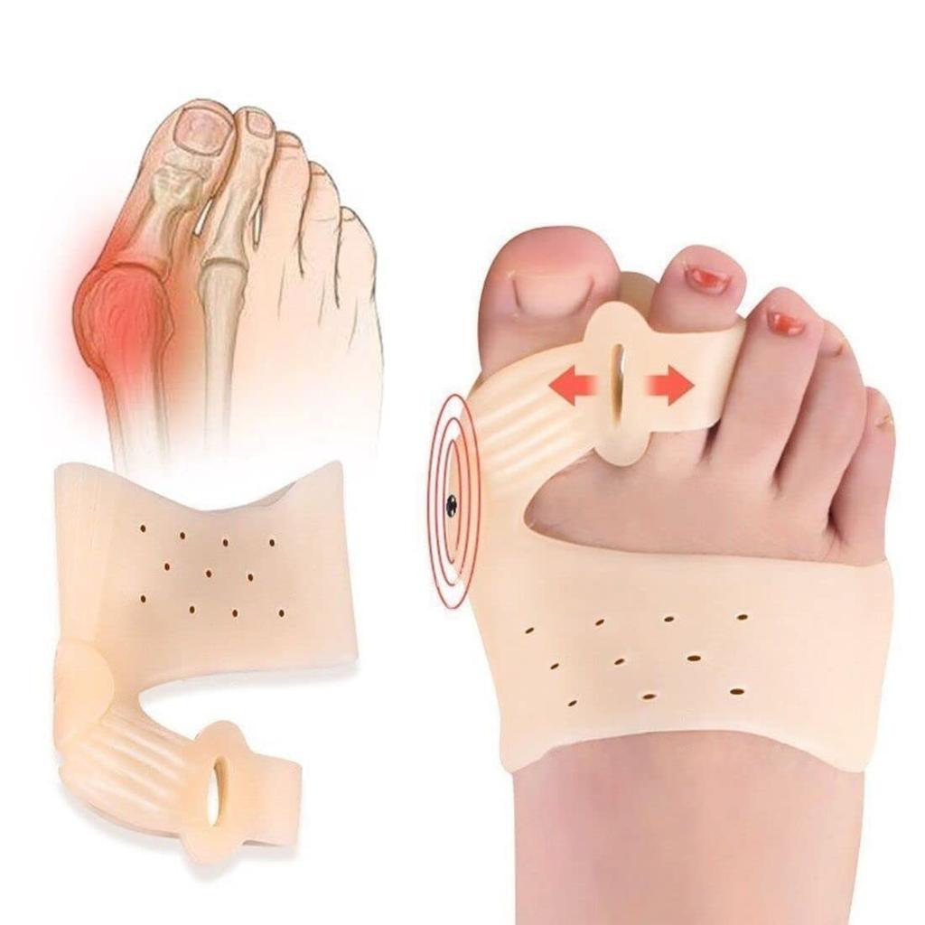 Digital Shoppy Magnetic therapy Silicone Gel Toes Separator Bunion Bone Ectropion Adjuster Toes Outer Foot Care Hallux Valgus Corrector Unisex