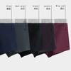 5 Pcs Men Cotton Boxer Briefs Mid‑Waist Antibacterial Breathable Underpants Comfort Soft Contrast Waistband Male Underwear L XL 2XL 3XL 4XL 5XL 6XL