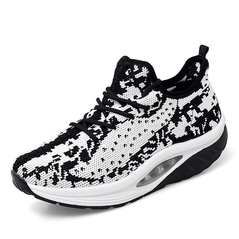 

Bodybuilding rocking shoes raw fly-woven hollow air cushion thin sneakers plus size 1 running shoes 2 42