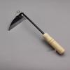 Ke Wood Full Steel Long Neck Bent Handle Sickle Hoe for Weeding and Cutting Wild Vegetables and Chives