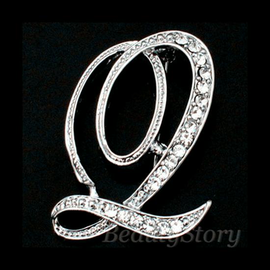 Versatile Rhinestone Alphabet Brooch: Men's Metal Lapel Pin Badge