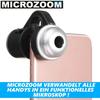 MICROZOOM Mobile Phone Smartphone Microscope Macro Lens LED 30x Magnification Tablet Magnifying Glass