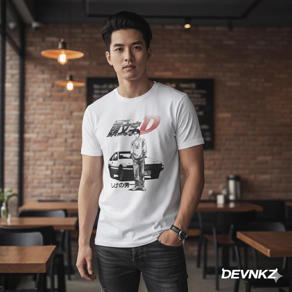 Initial D Anime Graphic T-Shirt Unisex JDM Drift Manga Tee - S307 S