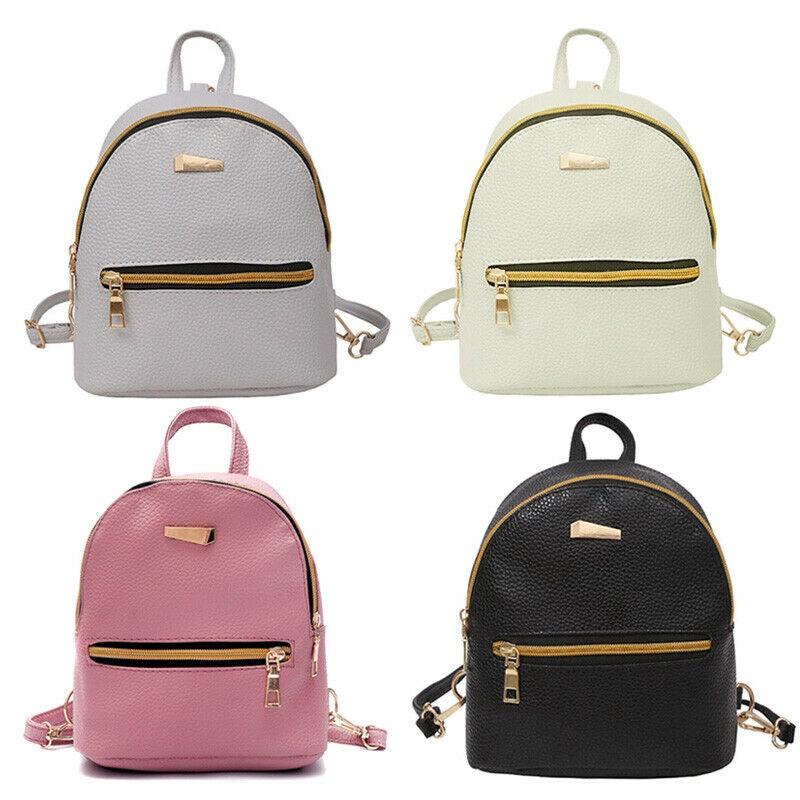 Stylish Women's Mini Backpack Pu Leather Shoulder Bag For School And Travel Use