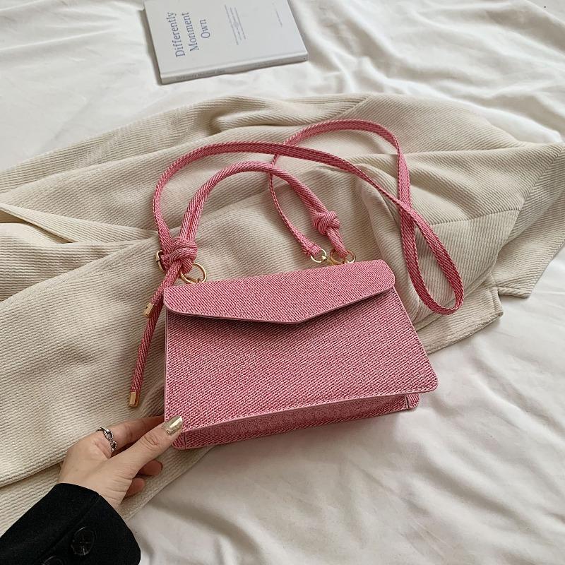 Premium texture bag women's summer new fashion contrasting color portable small square bag women's versatile shoulder messenger bag