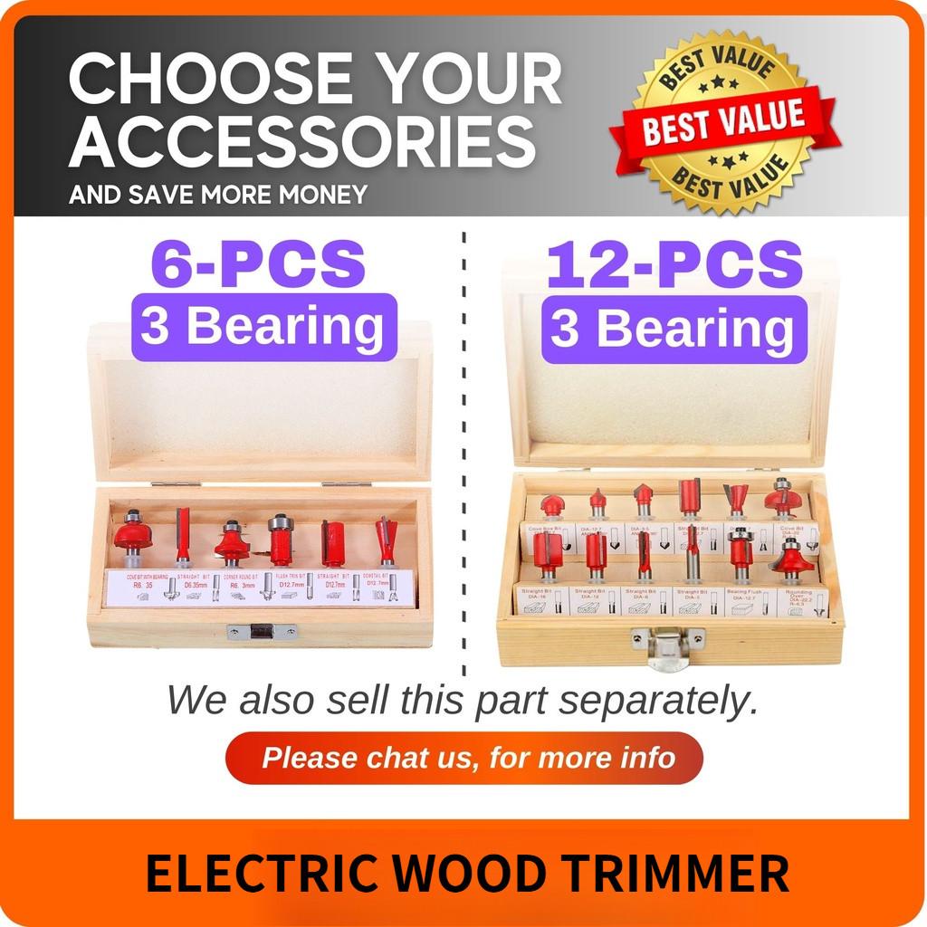 800W High Power Electric Wood Trimmer Handheld Engraving Slotting Router Portable Woodworking Power Tool