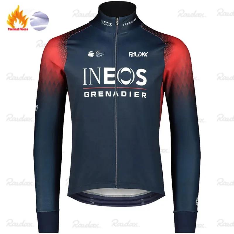 

2026 Grenadier Winter Cycling Jackets Long Sleeves Fleece Cycling Clothing MTB Cycling Bib Pants Set Warm Road Bike Sportswear 5XL