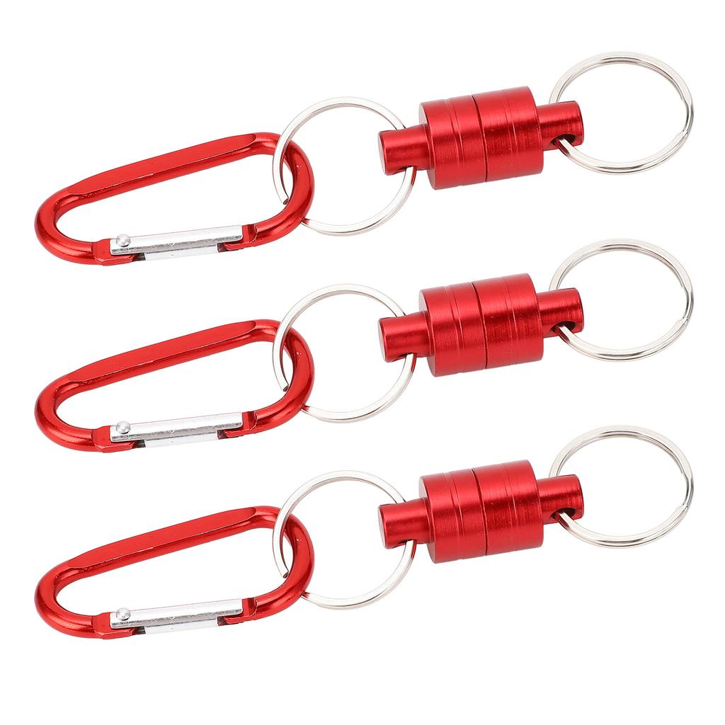 3PCS Magnetic Key Holder Quick Release Keychain Aluminum Alloy Portable Magnetic Buckle for Repair T