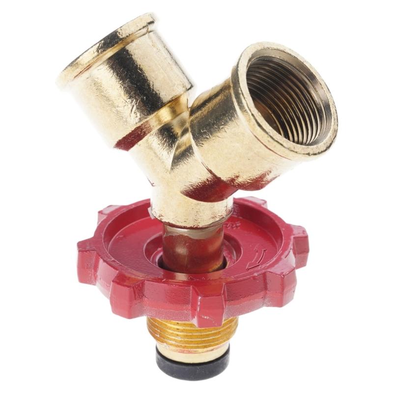 Adjustable Brass Pressure Relief Device Reliable Brass Pressure Regulator Pressure Reducer for Residential Gas Tank
