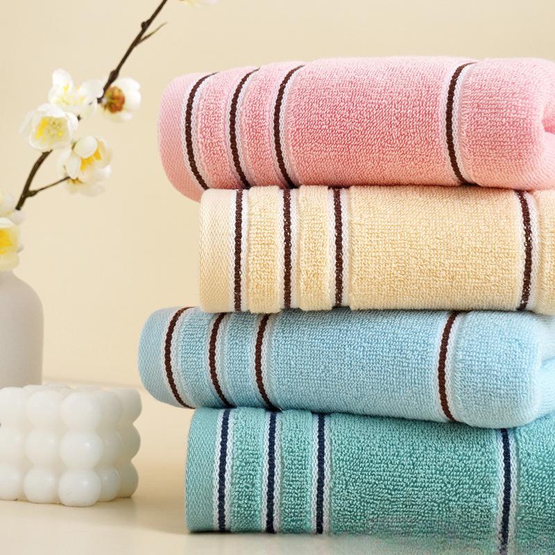 Pure Cotton Towels Face Towels Plain Color Broken Hotel Soft Household Water Absorption Thickened Cotton